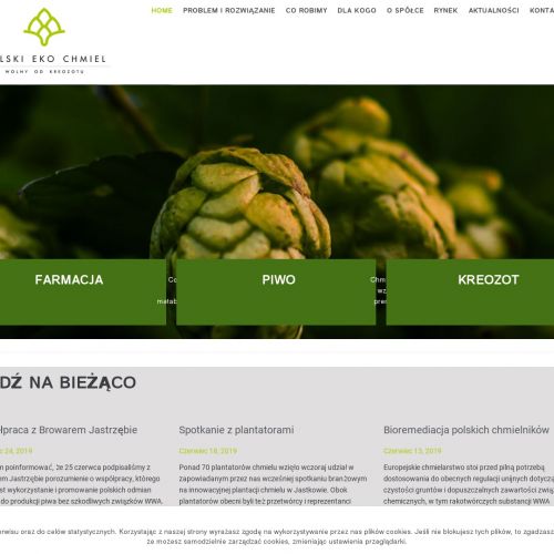 Czysty chmiel dla farmacji