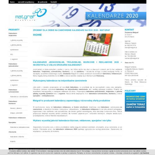 Poznań - kalendarze biurowe