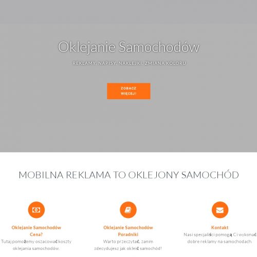 Kraków - napisy na samochód