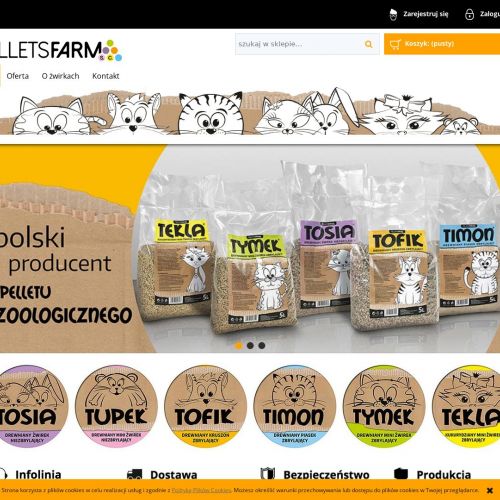 Pellet drewniany dla zwierząt