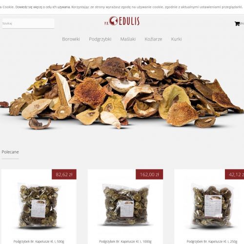 Suszone kapelusze prawdziwków