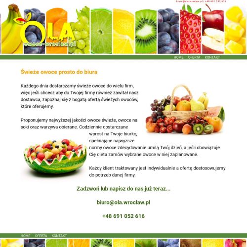 Owoce z dostawą do domu - Wrocław