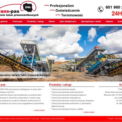 Taśmy transporterowe w Warszawie