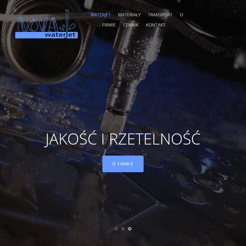 Poznań - cięcie wodą drewna