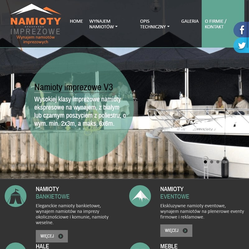 Wypożyczalnia namiotów na imprezę - Warszawa