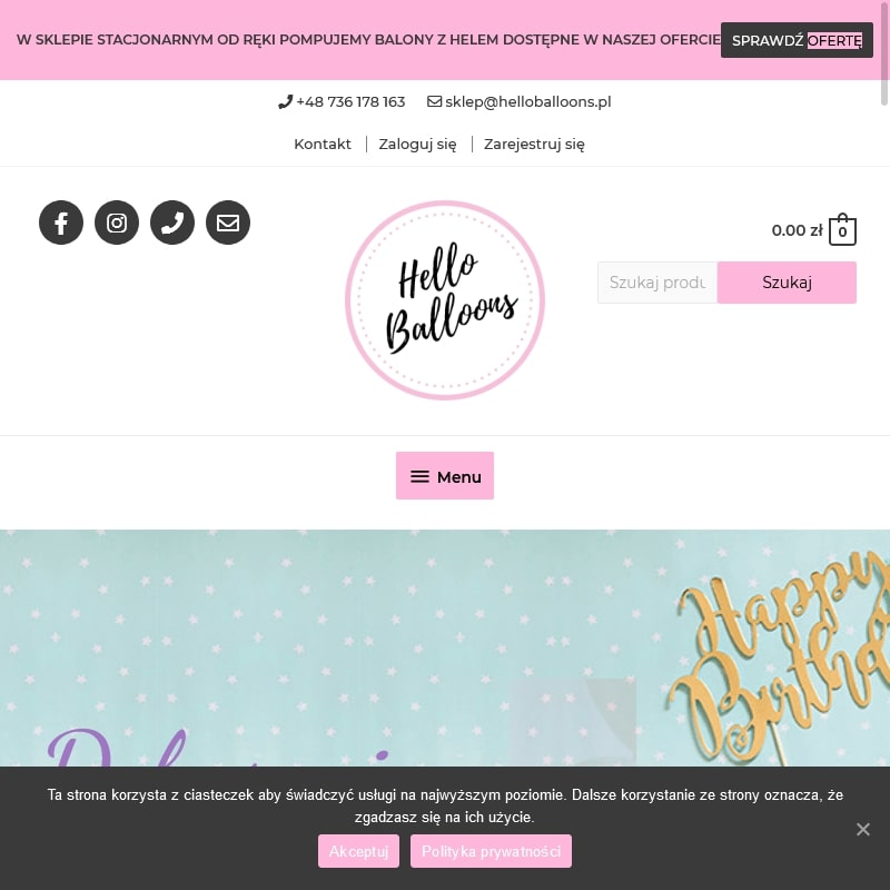 Poznań - akcesoria urodzinowe