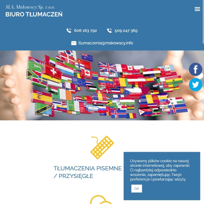 Tłumacz włoskiego na polski w Bielsku-Białej