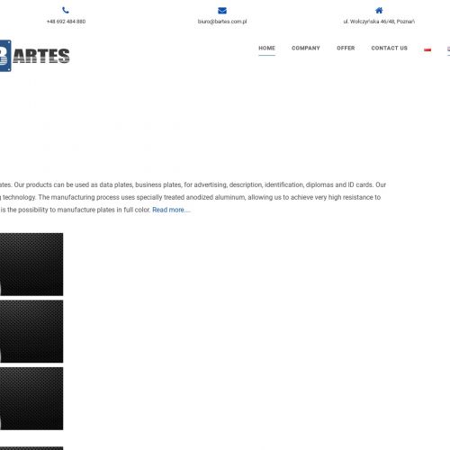 Tabliczki znamionowe z aluminium - Poznań