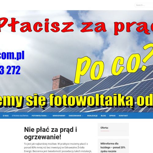 Wejherowo - instalacje fotowoltaiczne małopolskie