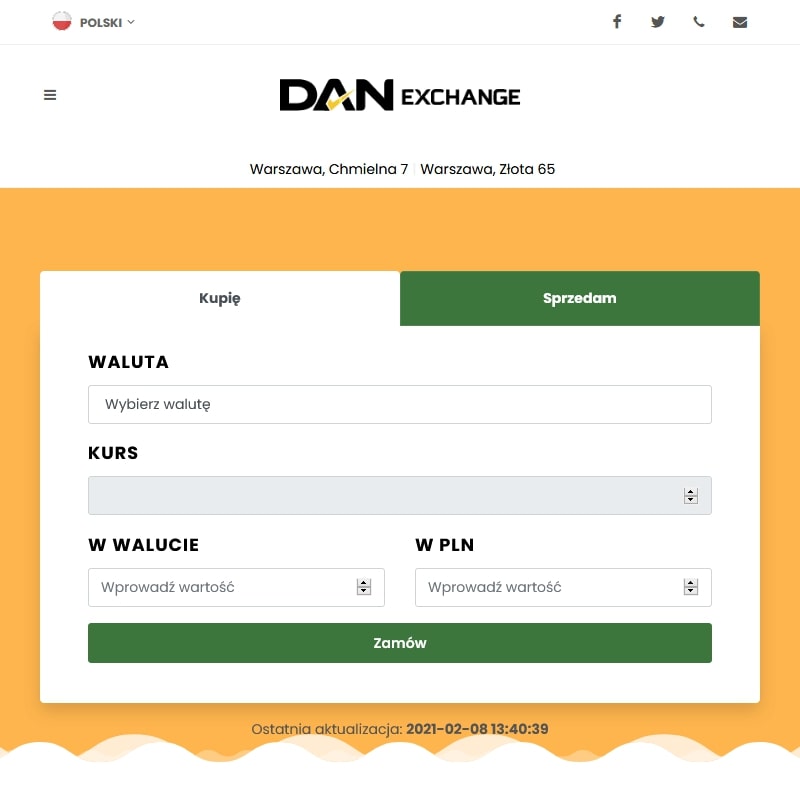 Warszawa - dolar kantory