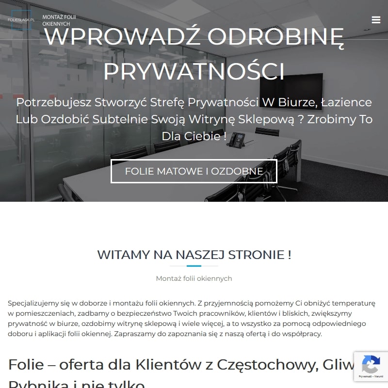 Oklejanie szyb w Częstochowie