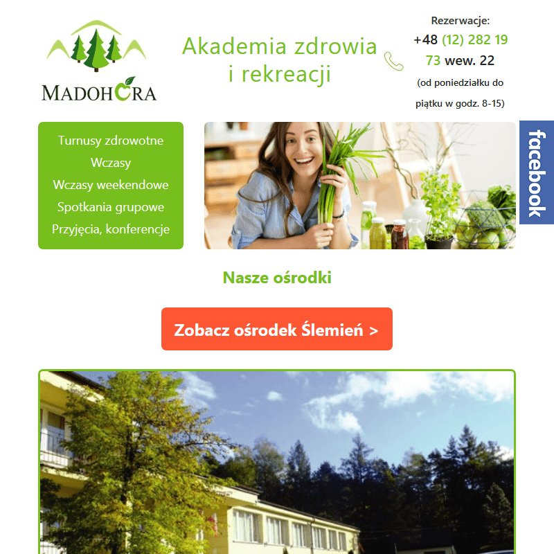 Ośrodek odchudzający z basenem w górach