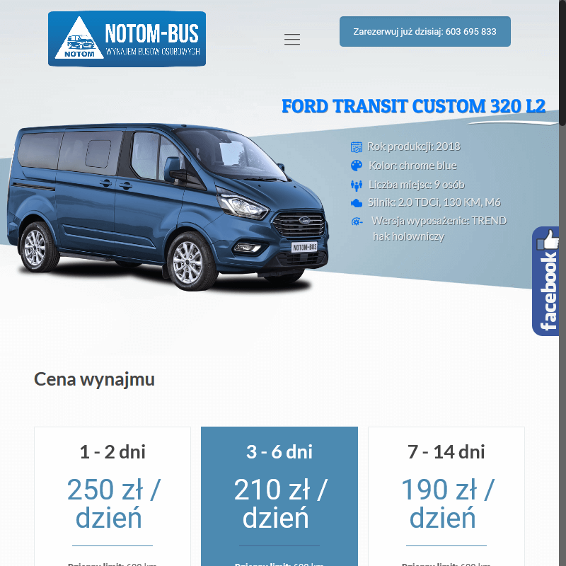 Wypożyczalnia busów 9 osobowych Krotoszyn