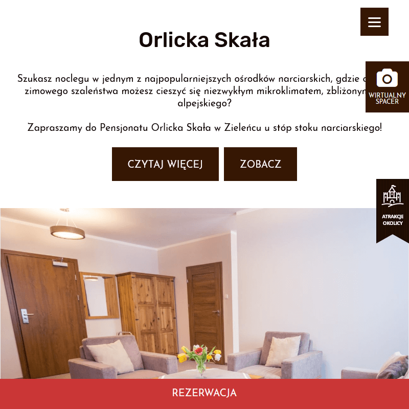 Zieleniec hotel przy stoku w Dusznikach-Zdroju