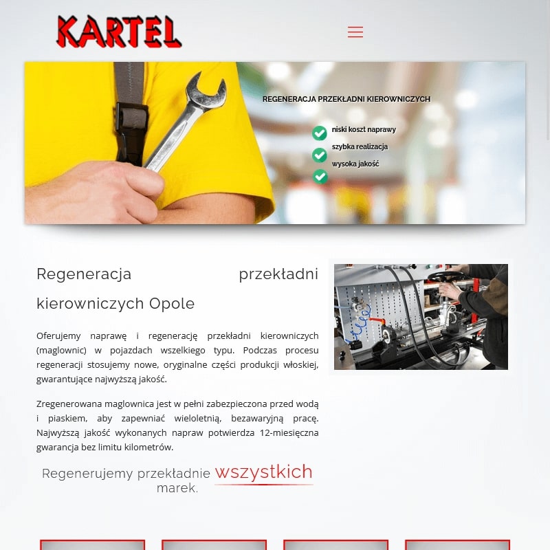 Regeneracja przekładni kierowniczej śląsk - Tarnowskie Góry