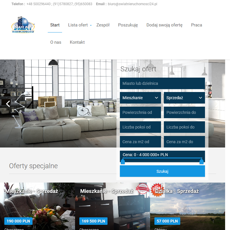 Nieruchomości na sprzedaż - Stargard